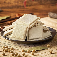 Tofu séché naturel, riche en protéines, à base de plantes, en tranches, saveur naturelle de soja, paquet de 320g