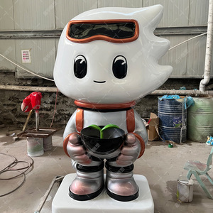 ประติมากรรมการ์ตูนไฟเบอร์กลาส ตัวละคร IP แบบกำหนดเอง ตั้งพื้นกลางแจ้ง งานแฮนด์เมด ตกแต่งหน้าร้าน - Product Image 1