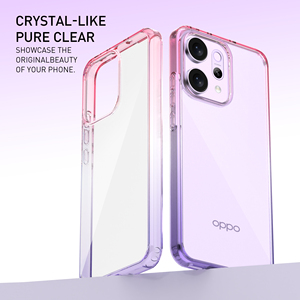 黄変防止モバイルケースハード保護カバーカラーグラデーションカスタマイズTPU Oppo Reno14Pro用バンパーケース - Product Image 6