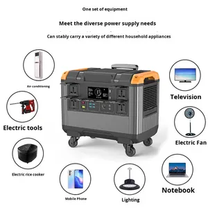 Estación de Energía Portátil de 3000W, 220V, Generador de Carga Solar con MPPT, Arranque de Emergencia para Automóvil, Suministro de Respaldo para Exteriores, Onda Sinusoidal Pura - Product Image 4