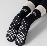 Chaussettes de yoga en coton de haute qualité 2026 avec logo personnalisé, antidérapantes, confortables et respirantes