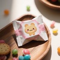 Nouveau Type Stand up Pouch Emballage Alimentaire Bonbons Biscuit Écrou Feuille D'aluminium Gummies Sac Emballage En Plastique Zip Thermoscellage Sac