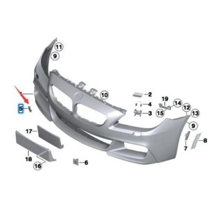 Cache-œil <span class=keywords><strong>de</strong></span> <span class=keywords><strong>remorquage</strong></span> avant OEM 51118052710 pour <span class=keywords><strong>BMW</strong></span> Série 6 F06 F12 F13 M Sport - Product Image 4
