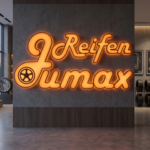 Letrero LED de Aluminio con Control Remoto, Iluminación Frontal, Texto Estático, Decoración para Tiendas y Autos, Letras Multicolores, Logotipo, IP65 - Product Image 1