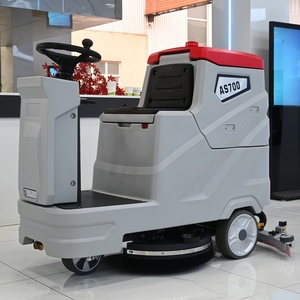Robot de nettoyage de sols commercial, machine automatique de lavage et de récurage des sols rotative - Product Image 2