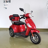 Tricycle électrique luxueux de 1000 W à longue portée avec grand coffre de rangement pour personnes âgées