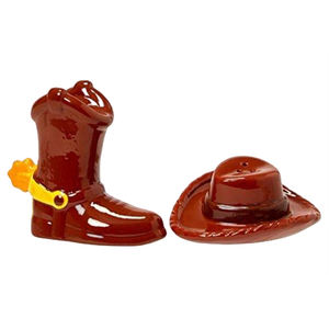 <span class=keywords><strong>Botas</strong></span> de cowboy con forma de sal y pimienta, decorativas, antiguo, personalizado, Occidental - Product Image 4