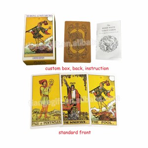 Impresión <span class=keywords><strong>de</strong></span> tarjeta <span class=keywords><strong>de</strong></span> Tarot personalizada, cubierta <span class=keywords><strong>de</strong></span> 7x12cm, 78 tarjetas originales con guía - Product Image 3
