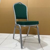 Chaise de banquet empilable à succès avec housse, structure métallique, pour hôtels et salles de réception, Singapour