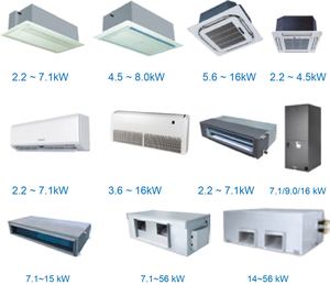 Chigo treo tường chia đa khu vực làm mát sưởi ấm 6ton 18000BTU 36000BTU R32 R410A biến tần AC DC thông minh điều hòa không khí - Product Image 6