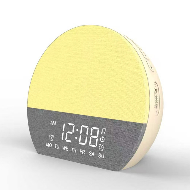 Multi-Functional Sleep Clock | Multiple Alarms, White Noise, 3-Color Wake-Up Light, Dimmable Brightness