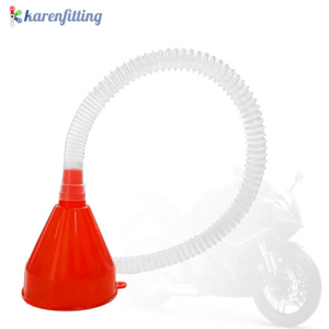 Embudo Universal Rojo para Combustible con Filtro Integrado, HDPE Reforzado para Herramientas de Reparación, Gasolina, Diésel y Maquinaria - Product Image 4