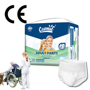 おむつを身に着けている大人男性女性用OEMプリントソフト大人用おむつ - Product Image 1