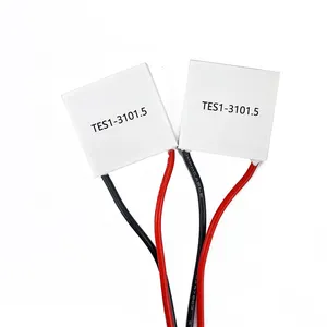 TES1-3101.5 Cooling Peltier Module Semiconductor Refrigeration Sheet 3.76V 1.5A 15*15MM Small Power Cooler Peltier