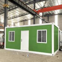 Casa Contenedor Prefabricada de Lujo Moderna, Desmontable y Personalizable de 20 pies/40 pies, Tipo Cabaña Móvil Pequeña