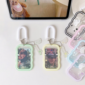 Porte-clés en plastique personnalisé Spot Original Little Wings, collection Polaroid ondulée de 3 pouces pour étudiants, collection Star Chasing, vente en gros - Product Image 4