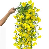 AYOYO Guirlande Artificielle Suspendue Haut de Gamme, Fleurs en Plastique Réalistes, Artisanat Fait Main, Style Naturel, Décoration Murale Intérieure et Extérieure