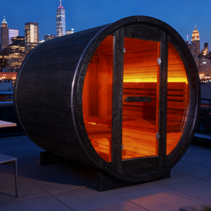 OEM/ODM Commercial Barrel Sauna High Quality Multi-Material Selection Outdoor Wooden Sauna Room Custom Size - Product Image 1