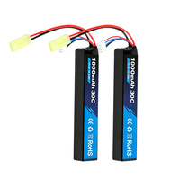 Batería para Pistola de Aire Comprimido de Voltaje Estándar 3S1P 11.1v 1000mAh/1200mAh con Conector Mini Tamiya, Perfecta para Rifles de Aire Comprimido Eléctricos AEG