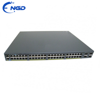 Switch Gigabit Ethernet Administrado de Nivel 2 para Empresas, 48 Puertos PoE+, Apilable, Dispositivo de Red LAN para Campus, Modelo WS-C2960X-48LPS-L