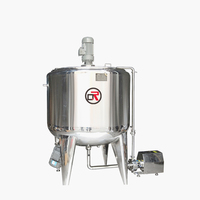 Cuve de mélange chauffante électrique de 1000 L pour jus de fruits, sirops, produits chimiques, chocolat, cire, fusion et broyage