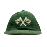 Terlaris topi Snapback korduroi 6 Panel topi datar tidak terstruktur pinggiran hijau bendera bordir gaya jalan karakter untuk penggunaan luar ruangan
