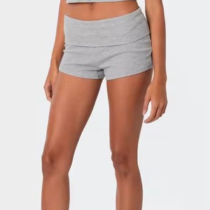 <span class=keywords><strong>Short</strong></span> léger élégant pour femmes Logo personnalisé Ceinture élastique et poches latérales <span class=keywords><strong>Short</strong></span> de jogging d'été pour femmes - Product Image 3