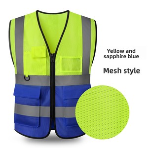 Gilet di Sicurezza Riflettente Traspirante con Design a Rete, Ideale per Lavori Edili e Notturni - Product Image 1