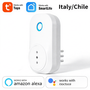 Enchufe Inteligente WiFi Tuya para Italia y Chile, 16A, con Monitor de Energía, Función de Temporizador, Control por Aplicación Smart Life, Compatible con Alexa y Google Home - Product Image 1