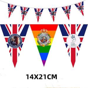 Banderín personalizado del Rey <span class=keywords><strong>Charles</strong></span>, producto promocional, pequeño, banderín - Product Image 5