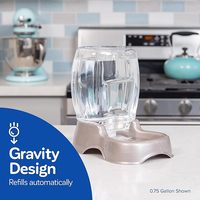 Distributeur d'eau pour animaux de compagnie de 3 gallons, brun perle, distributeur d'eau automatique par gravité, bol d'eau pour chats, chiens, animaux de compagnie de petite et moyenne taille