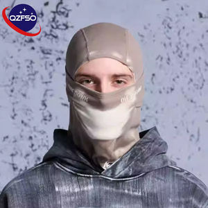 Masque de ski QZFSO personnalisé avec logo, fonction thermoréactive, pour le cyclisme en plein air, le sport d'hiver, couvre-visage complet pour homme, balaclava - Product Image 1
