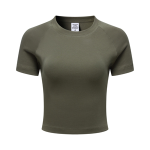 Robe T-shirt Femme Sportive Courte Col Rond 220GSM Coton Imprimé 3D Tricoté Anti-boulochage Été - Product Image 3
