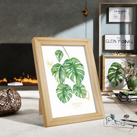 Cadre photo pliable en bois de pin minimaliste moderne avec impression UV, design artisanal, 5 pouces, 20 pouces, orientation verticale