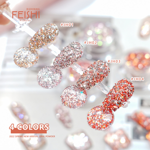 Polvo reflectante Orangered, lentejuelas irregulares mixtas, arte <span class=keywords><strong>de</strong></span> uñas, escamas <span class=keywords><strong>de</strong></span> ópalo, brillo <span class=keywords><strong>de</strong></span> diamante, pigmento nacarado - Product Image 4