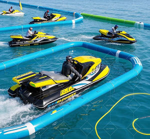 Parc aquatique gonflable <span class=keywords><strong>Jet</strong></span> <span class=keywords><strong>Ski</strong></span> Air Race Track Course Obstacle Training - Product Image 3