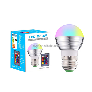 AC85 265V 3W Dimmable RGB <strong>LED</strong> Spherical <strong>Bulb</strong> E27 E14 Infrared <strong>Remote</strong> <strong>Controlled</strong> <strong>Multicolor</strong> Globe Lamp Indoor Home Bedroom Party - Product Image 5