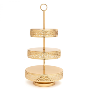 Soporte decorativo de mesa para pasteles Borde decorativo Fiestas de cumpleaños de tres niveles y pasteles de boda y postres Soportes de decoración - Product Image 6