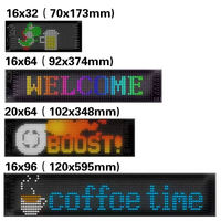 Le panneau mené flexible a mené l'écran de visualisation pour des affichages menés par écran souple de taxi de voiture le signe programmable LED de voiture du contrôle LED d'appli de Bluetooth