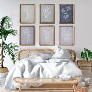 Hiện đại trang trại trang trí tường Boho thực vật in hoa kỹ thuật số in vải tường nghệ thuật cho nhà hoặc văn phòng - Product Image 3