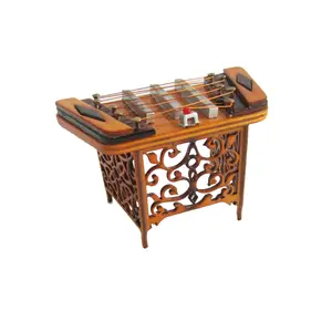 Miniatur Alat Musik Model Miniatur Dulcimer Model Simulasi Model Yangqin Mainan Pendidikan Ornamen Yangqin