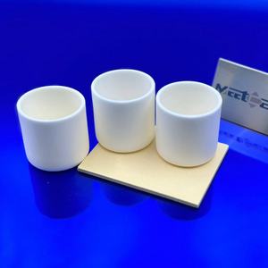 <span class=keywords><strong>Creuset</strong></span> en céramique d'alumine cylindrique précis pour analyse thermique 1800C, pièces en céramique d'alumine personnalisées - Product Image 1