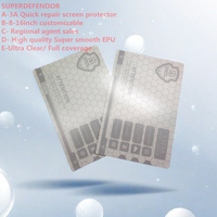 Agence mondiale Superdefendor vente en gros 5A + Ultra HD/réparation rapide Hydrogel Film protecteur d'écran pour machine de découpe de peau mobile