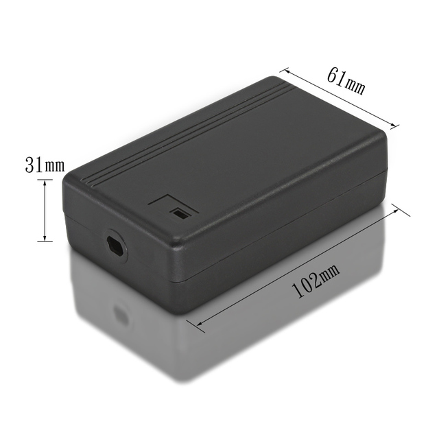 Mobile Power Bank Electronics Enclosure Manufacturers Customize Processing Small Black Power Adapter ABS Plastic Housing