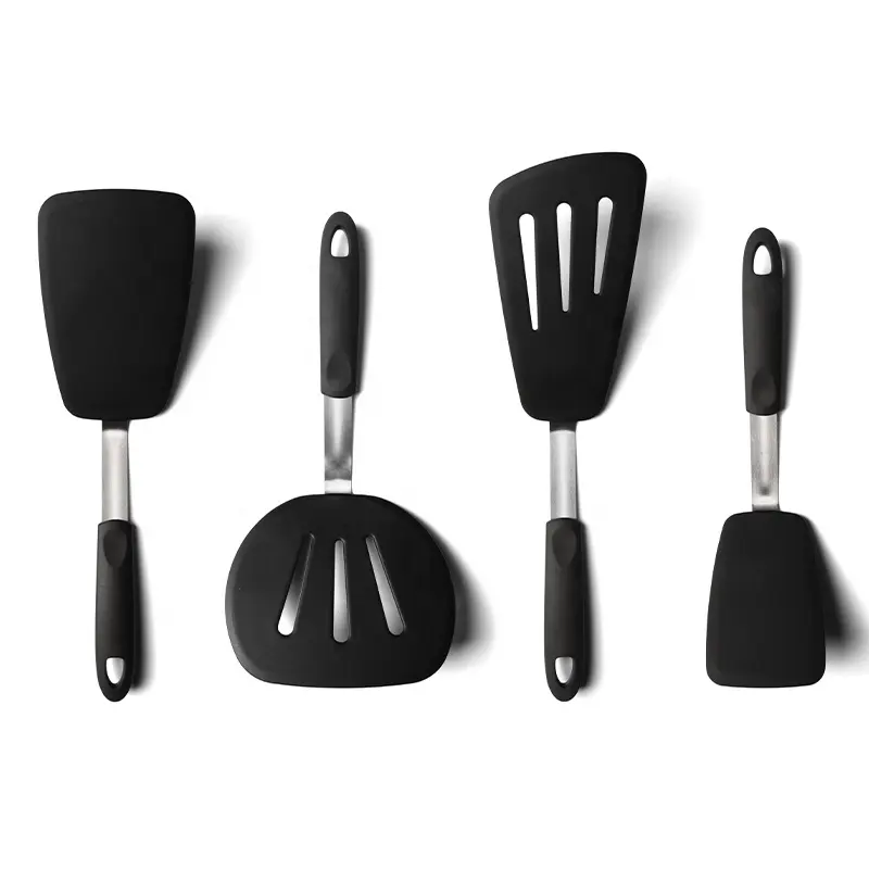 Customized Silicone Kitchen Turners Utensils Home Household 4-piece Nylon Set For Kitchen Cooking