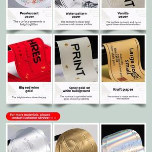 Custom Printed Self Adhesive <b>Label</b> <b>Sticker</b> Gold Brand Name Logo for Cell Phone Power Battery Packaging <b>Labels</b> - Product Image 6