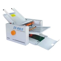 ZE-8B/2 Offre Spéciale petit lot papier feuille dossier Machine livret dépliant A3 A4 papier plieuse