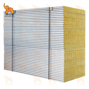 Panel Sándwich de Lana de Roca Gcc de 50-150 mm, Resistente al Fuego, para Paredes Exteriores, Uso Industrial - Product Image 3
