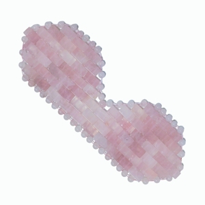 Masque de massage pour les yeux en pierre de quartz rose naturelle à 100 %, pour spa - Product Image 5