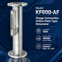 Indikator Aliran Air dan Udara Tekanan Rendah SS304 IP65 Sambungan Flens Flow Meter Orifice Teralihkan